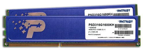   16Gb DDR-III 1600MHz Patriot Signature (PSD316G1600KH) (2x8Gb KIT)