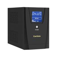 ��� ExeGate SpecialPro Smart LLB-1500.LCD.AVR.2SH.3C13.USB, 1500VA/950W, LCD, AVR, 2�Schuko+3�C13, USB, �����. ������, ������������� ������, Black