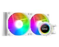 �������� �������� ���������� ID-COOLING SL240 XE WHITE LGA20XX/1700/1200/115X/AM5/AM4 (TDP 300W, PWM, LCD Display, DUAL ARGB FAN 120mm, �����) RET