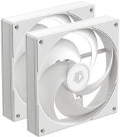 Вентилятор ID-COOLING AS-140-W DUET (2+1) 140x140x25мм (PWM, резиновые углы, белый, 300-1800об/мин, супертихий)  BOX