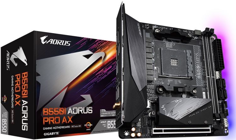 ����������� ����� mini-ITX GIGABYTE B550I AORUS PRO AX