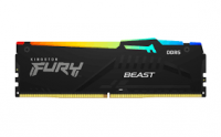 ������ KINGSTON 16GB Kingston DDR5 5600 DIMM FURY Beast RGB XMP Gaming Memory KF556C40BBA-16 Non-ECC, CL40, 1.25V, 1RX8 40-40-40 288-pin 16Gbit, RTL