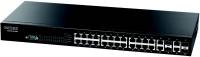 ���������� 24-Port 10/100BASE-TX + 4 Combo G (RJ-45/SFP), 1 RS-232 console port management, Fanless Design L2 Fast Ethernet Switch Edge-corE 5