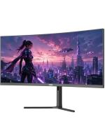 ������� 34" CBR MC-3401 Curved, VA, UWQHD 2K 3440x1440, 200��, 1��, 350��/�2, �������� 2*3W, HAS, Pivot, 2*DP/2*HDMI, ������� ��, ������, ������ DP [LCD-MC3401-OPC]