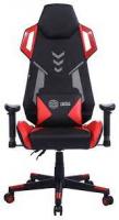 Кресло игровое Cactus CS-CHR-090BLR черный/красный эко.кожа пластик