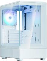 ������ ZALMAN P10, MATX, WHITE, WINDOW, 2x3.5", 3x2.5", 1xUSB TYPE-C, 1xUSB3.0, REAR 1x120mm ARGB