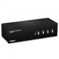 ������������� ������� (KVM) TRENDNET TK-440DP 4-Port Dual Monitor Display Port KVM Switch RTL