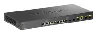 ������������� L2+ ���������� D-Link DXS-1210-12TC/B1A, � 8 ������� 10GBase-T, 2 ������� 10GBase-X SFP+ � 2 �����-������� 10GBase-T/SFP+