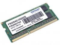 ����������� ������ ��� ��������� SO-DDR3 4Gb PC10600 1333MHz Patriot 