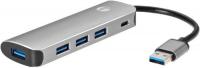 ������� ������������ USB 3.1 Type-A --> 4 USB3.0 VCOM CU4383A Alum Shell HUB+ PD