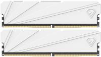 ����������� ������ DDR 4 DIMM 16Gb (8Gbx2)  PC25600, 3200Mhz, Netac Shadow S NTSSD4P32DP-16W   C16 White, � ����������