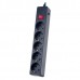 Perfeo сетевой фильтр "POWER+" 3,0м, 5 розеток, черный PF-PP-5/3,0-B (PF_A4660)