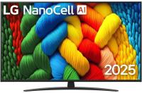 ��������� LED LG 50" 50NANO81A6A.ARUG ����� ���� 4K Ultra HD 60Hz DVB-T DVB-T2 DVB-C DVB-S DVB-S2 USB WiFi Smart TV