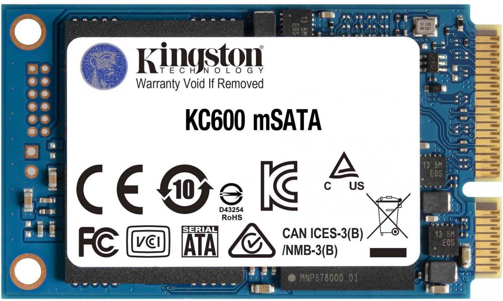 ���������� SSD 256Gb Kingston KC600 SKC600MS/256G ���������� SSD, M.2, 256 ��, mSATA (mini SATA), ������: 550 ��/���, ������: 500 ��/���, TLC