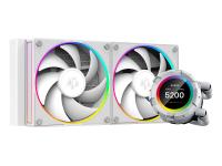 �������� �������� ���������� ID-Cooling SL240 white LGA20XX/1700/1200/115X/AM5/AM4 (TDP 260W, PWM, LCD Display, DUAL FAN 120mm, �����) RET