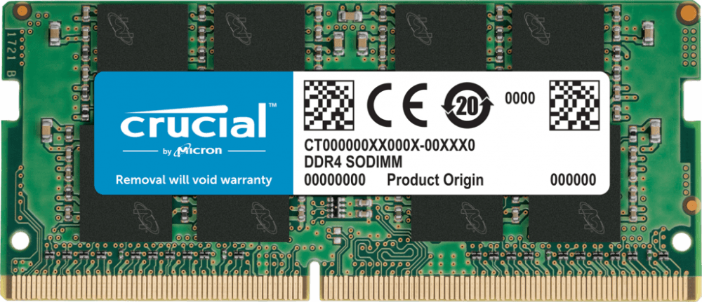 ����������� ������ 16Gb DDR4 Crucial 2666Mhz SO-DIMM (CT16G4SFRA266)