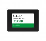 CBR SSD-512GB-2.5-LT22, ���������� SSD-����������, ����� "Lite", 512 GB, 2.5", SATA III 6 Gbit/s, SM2259XT, 3D TLC NAND, R/W speed up to 550/520 MB/s, TBW (TB) 240