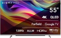 55" ��������� DIGMA PRO QLED 55L, QLED, 4K Ultra HD, ������, ����� ��, Google TV