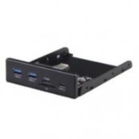 Exegate EX283578RUS ������ USB �� �������� ������ ExeGate U3H-621, 3,5", 2*USB3.0+1*TypeC+1*SD+TF card, ������, ������, ������������� � ���. �����