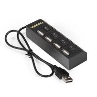 USB-������������ Exegate DUB-42SW, 4xUSB 2.0, ������ + ������ ��� ���.������� EX293977RUS
