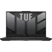 Ноутбук ASUS TUF Gaming A17 FA707NVR-HX031, 17.3" (1920x1080) IPS 144 Гц/AMD Ryzen 7 7435HS/32 ГБ DDR5/512 ГБ SSD/NVIDIA GeForce RTX 4060 для ноутбуков (8 Гб)/Без системы, Серый (90NR0JJ5-M00170)