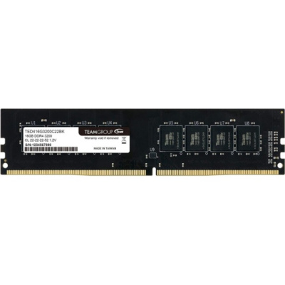 ����������� ������ TEAM GROUP DDR4 16Gb 3200MHz pc-25600 ELITE CL22 1.2V (TED416G3200C22BK)