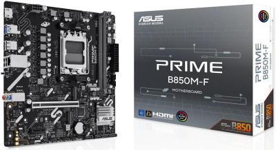 ����������� ����� Asus PRIME B850M-F, Socket AM5, AMD B850, mATX, Ret