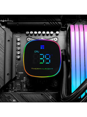 ������� �������� ���������� Thermalright Frozen Horizon 360 Digital ARGB Black / 3x120mm ARGB PWM Fans / TRFH360DAB