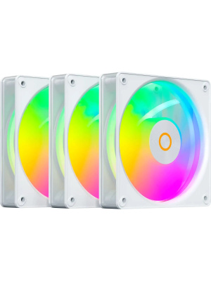 �������� ������������ (3 ��) Ocypus Gamma F12 Elite WH ARGB REVERSE BLADE 3 IN 1, 120x120x25mm, 4-PIN PWM, 600-1800 RPM, 26 DBA MAX, HYDRO BEARING