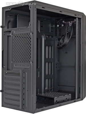 Exegate EX283074RUS ������ Miditower ExeGate XP-332 Black, ATX, <XP600, Black,120mm>, 2*USB, Audio