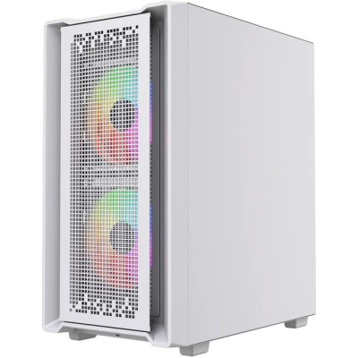 ������ Powercase Mistral SM04 ARGB, Tempered Glass, Front Nylon Filter, 3x120mm ARGB PWM fans, �����, mATX  (CMMSM04W-A3)