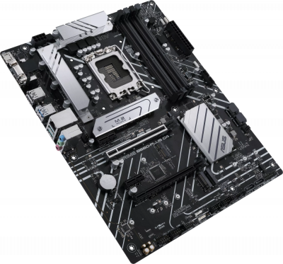 ����������� ����� ASUS PRIME B660-PLUS D4 Socket 1700, Intel B660, 4xDDR4, PCI-E 4.0, 2500 ����/�, USB 3.2 Gen1, 2xUSB 3.2 Gen2, USB 3.2 Gen2x2 Type-C, VGA, HDMI, DisplayPort, ATX