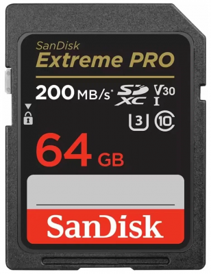 ����� ������ SanDisk Extreme PRO 64GB SDXC Memory Card 200MB/s
