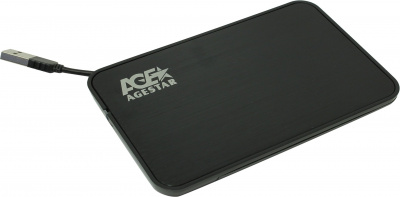������� ������ 2,5" SATA AgeStar SUB2A8 black (USB2.0, �����+�������, ����������� �����������) (SUB2A8 (BLACK))