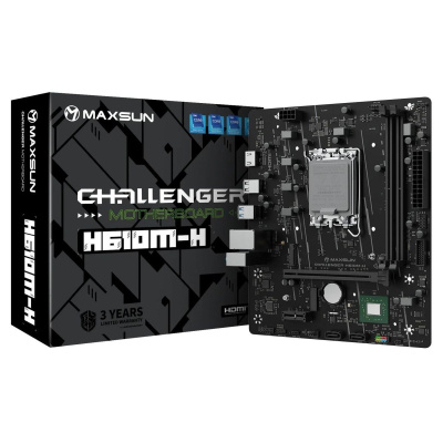 ����������� ����� Maxsun MS-Challenger H610M-H V1 H610, LGA1700, mATX, ret 6940709663417