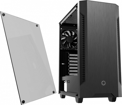 ������ GameMax Fortress TG ATX, mATX, Mini-ITX, Midi-Tower, ��� ��, � �����, 2xUSB 2.0, USB 3.0, Audio