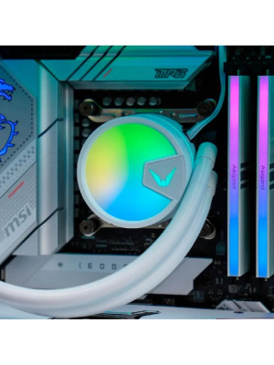 ������� �������� ���������� Valkyrie A360 ARGB White / 3x120mm ARGB fans, 800-1800RPM, 80CFM, 32.2dBA, 280W TDP / HW A360W