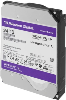 ������� ���� WD Purple Pro WD241PURP, 24��, HDD, SATA III, 3.5"
