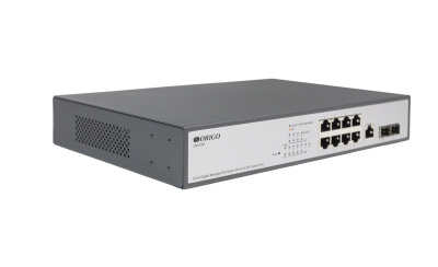 ����������� L2 PoE-���������� ORIGO OS3110P/135W, 8x1000Base-T PoE+, 2x1000Base-X SFP, PoE-������ 135 ��