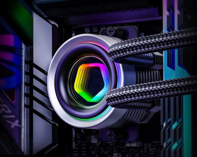 ������� �������� ���������� ID-Cooling FX240 Infinity ARGB Soc-AM5/AM4/1151/1200/2066/1700 ������ 4-pin + 3-pin 27.2dB Al+Cu 300W Ret