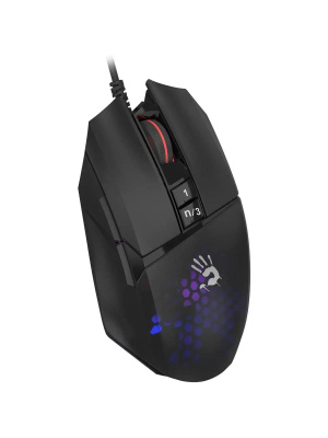 ���� A4Tech Bloody W65 Max Mini ������ ���������� 12000dpi USB 9but (W65 MAX MINI HONEYCOMB)