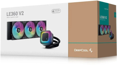 ������� �������� ���������� DeepCool LE360 V2, 4-pin, ARGB, ������, 120��, Ret