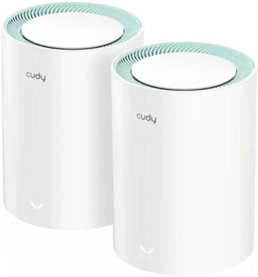 ��������� Mesh ������ CUDY M1500(2-Pack), Wi-Fi 6, AX1500, 2.4/5���, �����