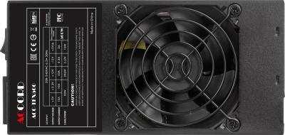 ���� ������� Accord TFX 500W ACC-TFX500 80+ WHITE (20+4pin) APFC 80mm fan 3xSATA ������ RTL