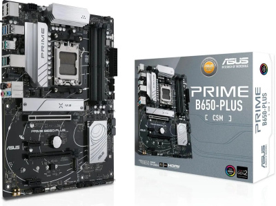 ����������� ����� Asus PRIME B650-PLUS-CSM, SocketAM5, AMD B650, ATX, Ret 90MB1BS0-M0EAYC