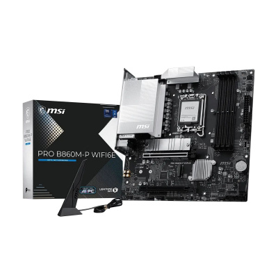 ����������� ����� MSI PRO B860M-P WIFI6E, B860, LGA1851, mATX, Ret