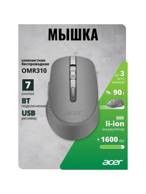 ���� Acer OMR310 �����-����� ���������� 1600dpi �������. BT/Radio USB 7but (ZL.MCECC.032)