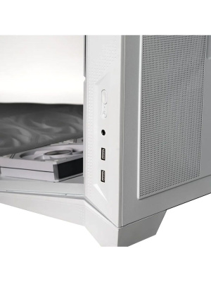 ������ XASTRA QW505M 6ARGB-FN-C10 White mATX/Aquarium/Screewless/ 6x120mm ARGB PWM FN fans/Argb+PWM HUB 10port/Led strip/ QW505M-6FN12A-C10-WH