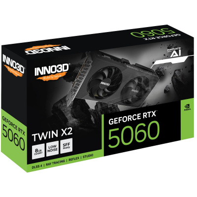 ���������� INNO3D NVIDIA GeForce RTX 5060 Twin X2 8Gb (N50602-08D7-195071N)