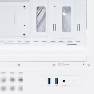 ������ �� ��� ����� ������� HSPD M310, Mesh Mini-tower, White, M310-TGWH-ARGB